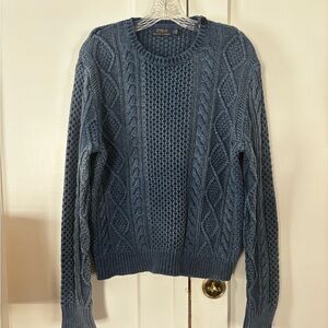 Polo Ralph Lauren Men’s M Sweater Aran-Knit